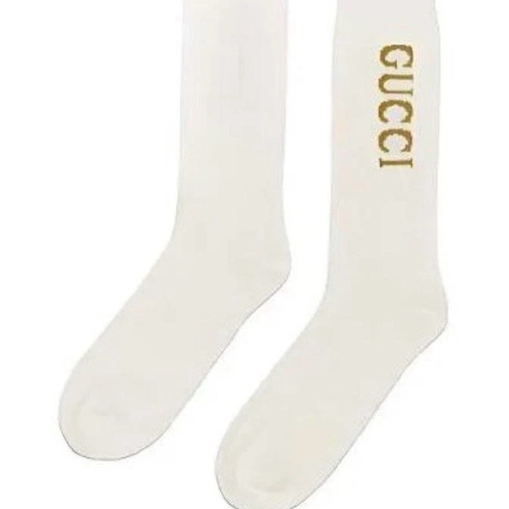 Gucci socks men's medium new w tags $99 key chain gg supreme $99, horn-laces